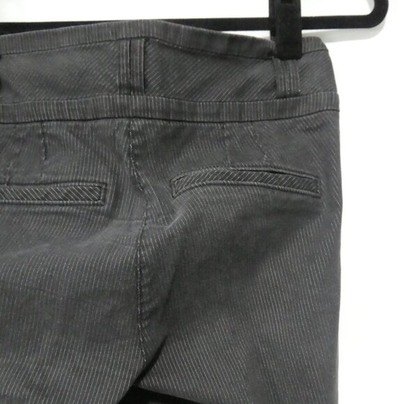 DYNAMITE | size 7 | Striped Charcoal Pants | Faux Pockets - Picture 12 of 16